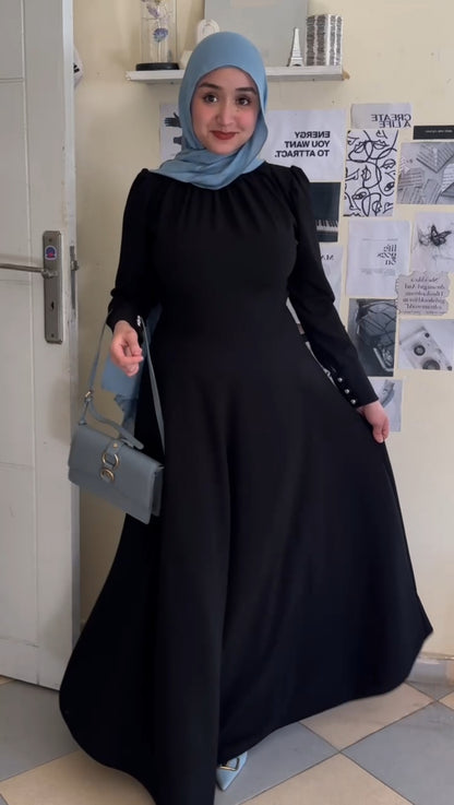 Black modest dress